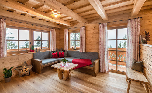 Wohnzimmer Lodges Prenner Alm Steiermark