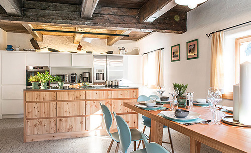 Die top-ausgestattete Küche ermöglicht Ihnen die Gestaltung Ihres persönlichen Genussurlaubs im Alpen Chalet Käth und Nanei