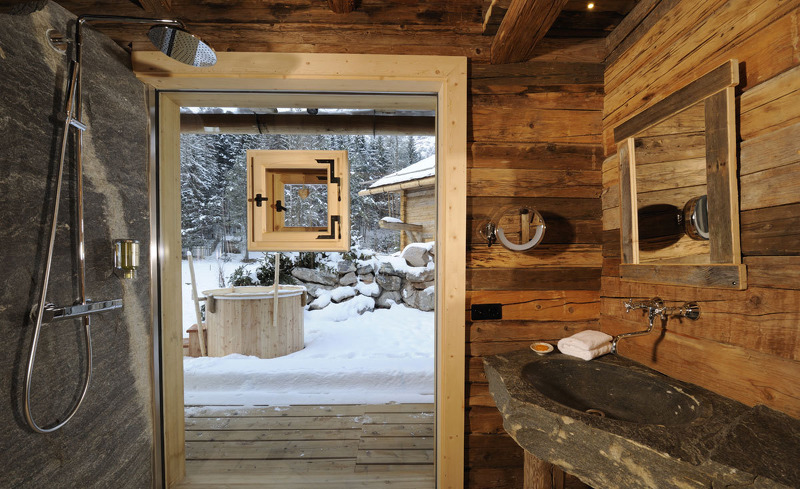 Ihr privater Wellnessbereich sorgt für die optimale Erholung während Ihres Aufenthalts im Bergdorf Priesteregg