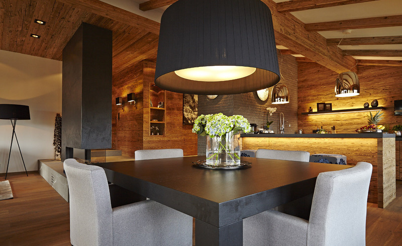 Chalet F- Der offene Wohn- und Essbereich bietet Platz zum Wohlfühlen und Genießen