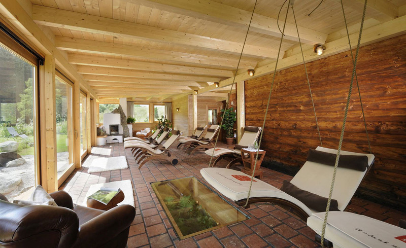 Gemütlicher Wellnessbereich im Landgut Moserhof in Kärnten Gemütlicher Wellnessbereich im Landgut Moserhof in Kärnten
